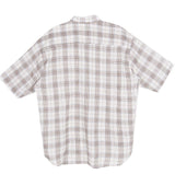 No.0305 S linen check half SHIRT (3color)