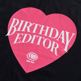 ビッグハーツハーフTシャツ / TOM'S BIG HEARTS HALF-T BLACK