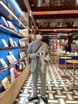 [ASCLO MADE] Linen Check Set Up Slacks (6562351906934)