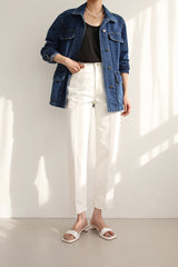 ローズデニムジャケット / ROSE DENIM JK / STRING JACKET