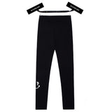 スマイルロゴレギンス / BBD BB Smile Logo Leggings (Black/White) (6564138549366)