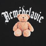 GOLD CHAIN BEAR DOLL SHORT SLEEVE T-SHIRT BLACK