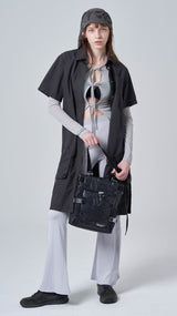 Pocket long shirt_charcoal (6698468311158)