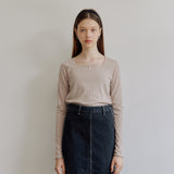 SQUARE GOLGI T-SHIRT_BEIGE (6600102412406)