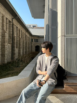 セイントモダンフィットYネックカーディガン / Saint Modern Fit Y-Neck Cardigan (6 colors)