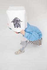 DIVIDED short hoodie_sky blue