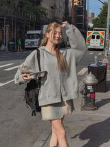 (UNISEX) ベーシックツーウェイ起毛フード
