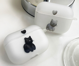 ハートキャットAirPodsケース / Heart Cat AirPod Case