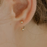 miniGOLD 14K Gold Simple 3MM Ball Curve Piercing ENOM4094