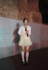 セーラータイブラウス / SAILOR TIE BLOUSE _WHITE