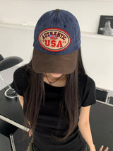 センティックUSA刺繍配色ボールキャップ/ Centic USA embroidery color matching ball cap hat