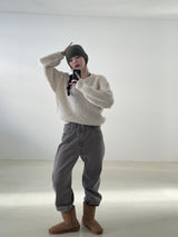 About balloon round knit 