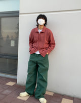 ピグメントピンタックワイドパンツ / Pigment pintuck wide pants