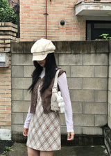 レイヤードロマンティックチェッカービスチェドレス