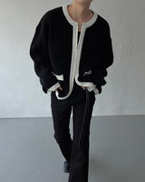 WE With Coloring Zipper Cardigan (2 colors)