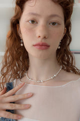 スプリングワルツパールサージカルネックレス/Spring waltz pearl surgical necklace