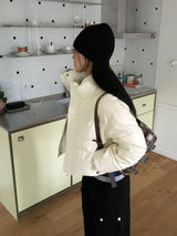 [6oz/4color] マレムレザースナップクロップショートパディング