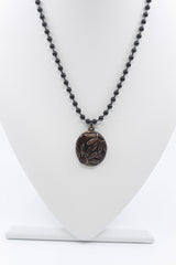 紅煙 Antique sunflower necklace