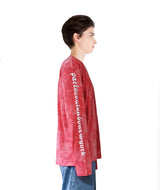 タイダイ 長袖Tシャツ レッド /tiedye long sleeve red (4437318926454)