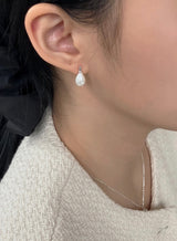 [92.5silver] ウォーターパールピアス