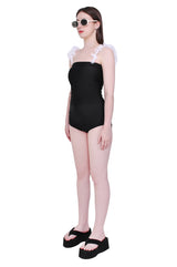 4ウェイマルチトリコットジャージスパンチューブトップ/4-way multi tricot jersey span tube top (black)