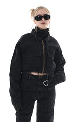 デニムボンバージャケット/DENIM BOMBER JACKET