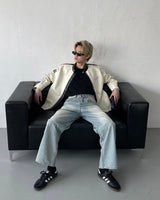 90's バイクレザージャケット / 90's Bike Leather Jacket (2 colors)