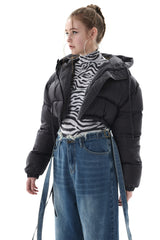 リバーシブルクロップドジャンパー/REVESIBLE CROPPED JUMPER