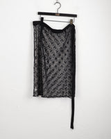 Hisa Lace Layered Midi Wrap Skirt