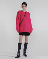 (UNISEX) サイレンスウールオーバーニット