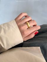Matte bold ring