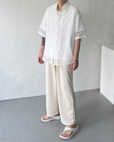 ウォッシングUネックショートスリーブTシャツ / JWA Washing U-neck Short-sleeved T-shirt (4 colors)