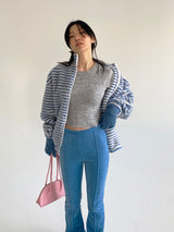 ストライプフリース/Striped Fleece [ Gray ]