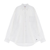 VZロゴビックオーバーフィットオックスフォードシャツホワイト/VZ Logo Big Over Fit Oxford Shirt White (6683359641718)