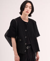 オーディンツイードダメージカーディガン/[MADE] Odin Tweed Damage Cardigan (2 color)