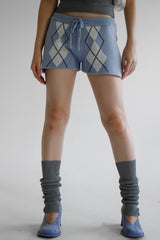 アーガイルニットショートパンツ / Argyle Knit Short Pants (3color)