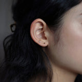 14Kゴールドボール3MMピアス/14K GOLD BALL 3MM EARRING_2COLOR (silicone clutch)