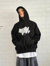 VENTIQUE Big Balloon Spray Hoodie 2color