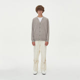 LAMBSWOOL V NECK CARDIGAN_MOCHA (6612827308150)