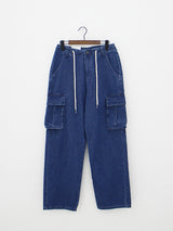 デニムカーゴワイドパンツ/Denim Cargo Wide Pants (2color)
