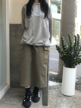 Daily slit cargo bendable long skirt