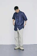 ナイロン2WAYワイドカーブフィットバンディングパンツ / NYLON 2WAY WIDE CURVE FIT BANDING PANTS L/GREY