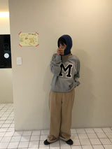 フェミニンコットンワイドピンタックパンツ