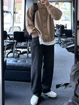 selon daily loosefit kara button cardigan