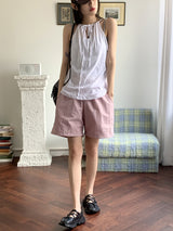 サンクヒッピートゥウェイホルターロングストラップナシ/Sank Hippie Two Way Halter Long Thong Camis