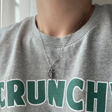 ボールドオーバルマリアクロスユニークネックレス / msi Bold Oval Maria Cross Unique Necklace