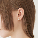 MEDIUM SIZE PEARL EARRING (WHITE) (6579668353142)