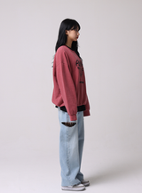 ハートピグメントオーバーサイズフィットスウェットシャツ / Heart Pigment Oversized Fit Sweatshirt_3color