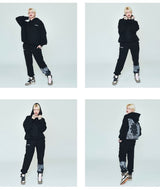 PAISLEY HOODIE BLACK (6574120599670)