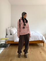 [Brushed lining] Restin overfit hooded t-shirt